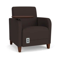 Parkside Powered Guest Chair with Swivel Tablet in Standard Upholstery