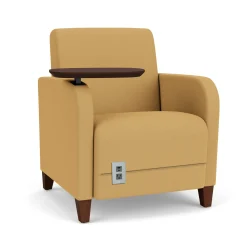 Parkside Powered Guest Chair with Swivel Tablet in Standard Upholstery