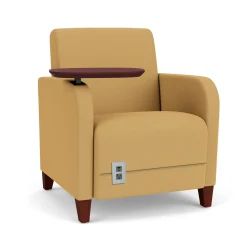 Parkside Powered Guest Chair with Swivel Tablet in Standard Upholstery