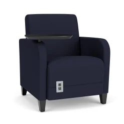 Parkside Powered Guest Chair with Swivel Tablet in Standard Upholstery