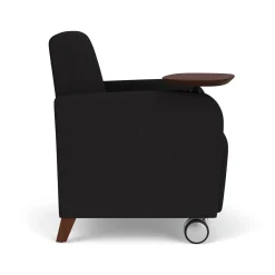 Parkside Powered Guest Chair with Tablet and Casters in Standard Upholstery