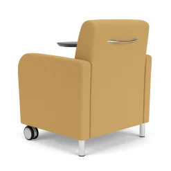 Parkside Powered Guest Chair with Tablet and Casters in Standard Upholstery