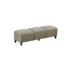 Parkside Three Seat Bench in Polyurethane or Fabric - 64.5