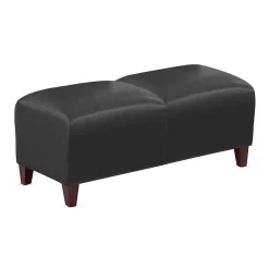 Parkside Two Seat Bench in Faux Leather - 43"W
