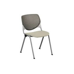 Perforated Poly Back and Upholstered Seat Stack Chair - 400 lb. Capacity