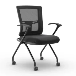 Perspective Mesh-Back Nesting Chair