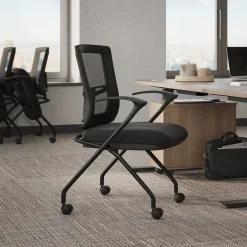 Perspective Mesh-Back Nesting Chair