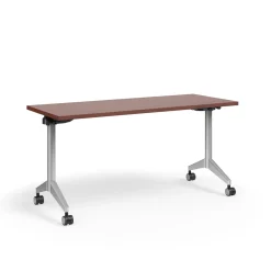 Pirouette Rectangular Flip-Top Training Table - 60