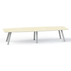 Plateaux Boat Shaped Conference Table with Knife Edge - 144W x 48D