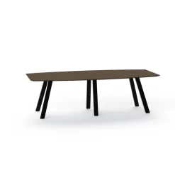 Plateaux Boat Shaped Conference Table with Knife Edge - 96W x 48D