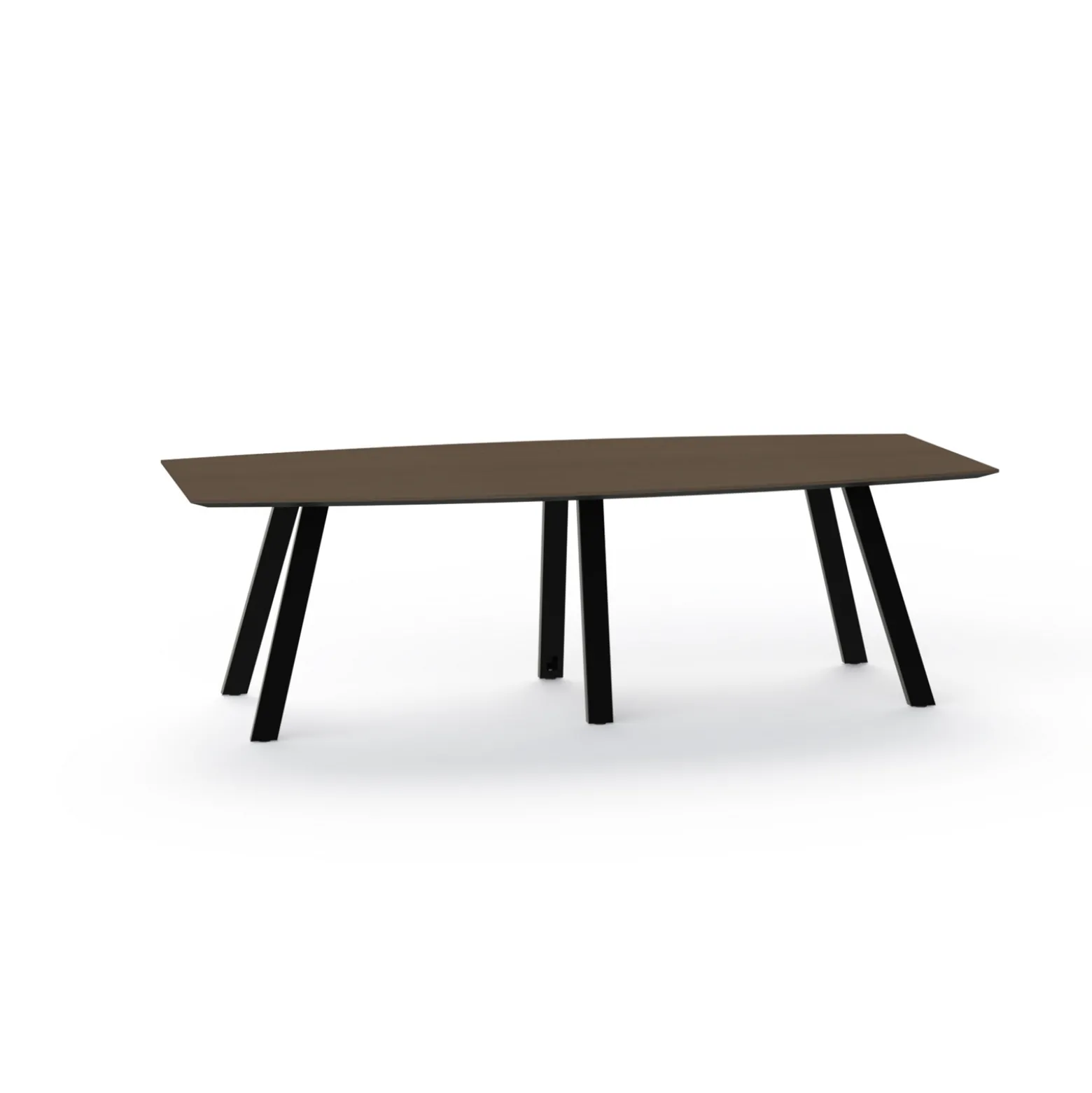 Plateaux Boat Shaped Conference Table with Knife Edge - 96W x 48D