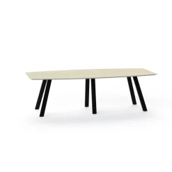 Plateaux Boat Shaped Conference Table with Knife Edge - 96W x 48D