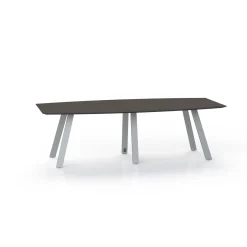 Plateaux Boat Shaped Conference Table with Knife Edge - 96W x 48D