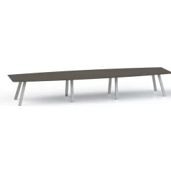 Plateaux Boat Shaped Conference Table with Knife Edge - 192W x 48D