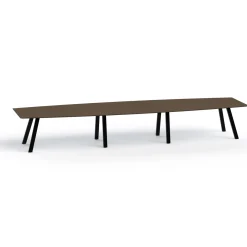 Plateaux Boat Shaped Conference Table with Knife Edge - 192W x 48D