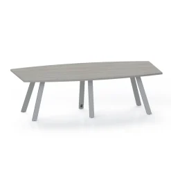 Plateaux Boat Shaped Conference Table with 3MM Edge - 96W x 48D