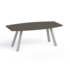 Plateaux Boat Shaped Conference Table with 3MM Edge - 72W x 36D