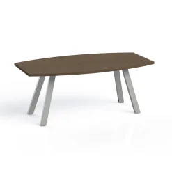 Plateaux Boat Shaped Conference Table with 3MM Edge - 72W x 36D