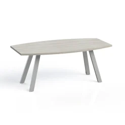 Plateaux Boat Shaped Conference Table with 3MM Edge - 72W x 36D