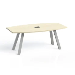 Plateaux Boat Shaped Powered Conference Table with 3MM Edge - 72W x 36D