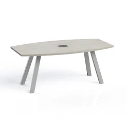 Plateaux Boat Shaped Powered Conference Table with 3MM Edge - 72W x 36D