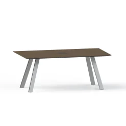 Plateaux Rectangular Powered Conference Table with Knife Edge - 72W x 36D