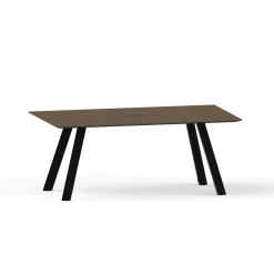 Plateaux Rectangular Powered Conference Table with Knife Edge - 72W x 36D