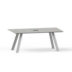 Plateaux Rectangular Powered Conference Table with Knife Edge - 72W x 36D