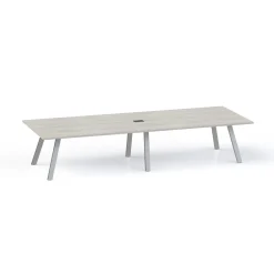 Plateaux Rectangular Powered Conference Table with 3MM Edge - 120W x 48D