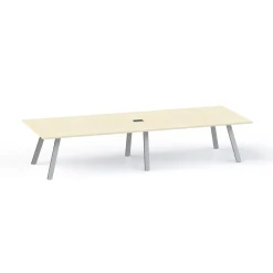 Plateaux Rectangular Powered Conference Table with 3MM Edge - 120W x 48D