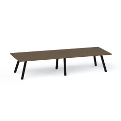 Plateaux Rectangular Powered Conference Table with 3MM Edge - 120W x 48D