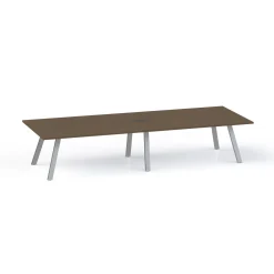 Plateaux Rectangular Powered Conference Table with 3MM Edge - 120W x 48D
