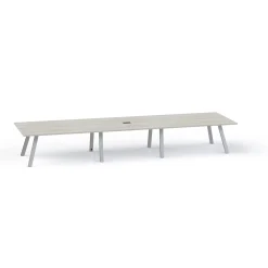Plateaux Rectangular Powered Conference Table with 3MM Edge - 192W x 48D