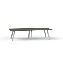 Plateaux Rectangular Powered Conference Table with Knife Edge - 120W x 48D