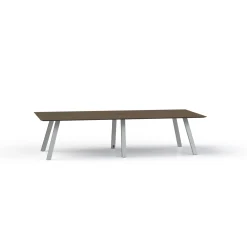Plateaux Rectangular Powered Conference Table with Knife Edge - 120W x 48D