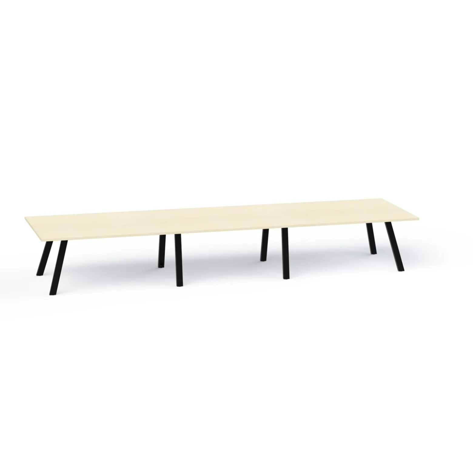 Plateaux Rectangular Powered Conference Table with 3MM Edge - 144W x 48D