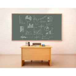 Porcelain Chalkboard with Oak Frame 36