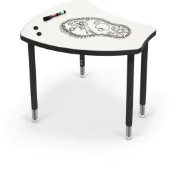 Porcelain Steel Dry Erase Desk