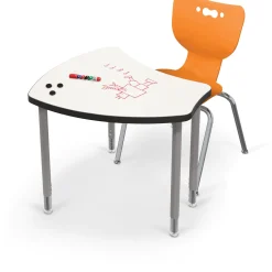 Porcelain Steel Dry Erase Desk