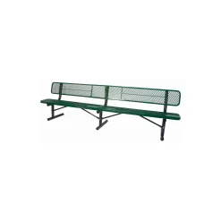 Portable Perforated Steel Bench - 10'W
