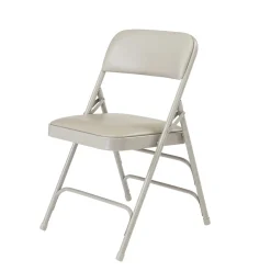 Premium Vinyl Upholstered Triple Brace Double Hinge Folding Chair