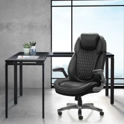 Pro-Line II™ Deluxe Executive Textured Chair with Flip Arms