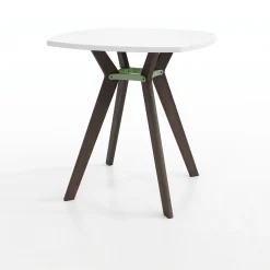 Rang Rounded Square Standing Height Wood Table - 42"Wx42"H