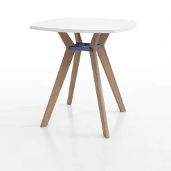 Rang Rounded Square Standing Height Wood Table - 42