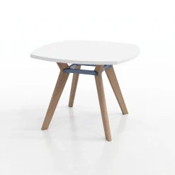 Rang Rounded Square Wood Table - 42