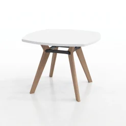 Rang Rounded Square Wood Table - 42
