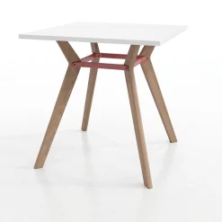 Rang Square Standing Height Wood Table - 4