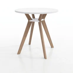 Rang Standing Height Round Wood Table - 42"Wx42"H