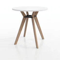 Rang Standing Height Round Wood Table - 42"Wx42"H
