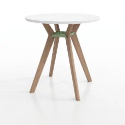Rang Standing Height Round Wood Table - 42